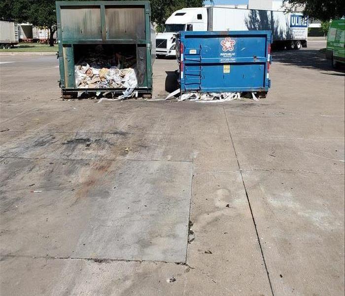 Commercial Dumpster Fire Cleanup After
